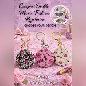 Double Mirror Keychain - Choose 1